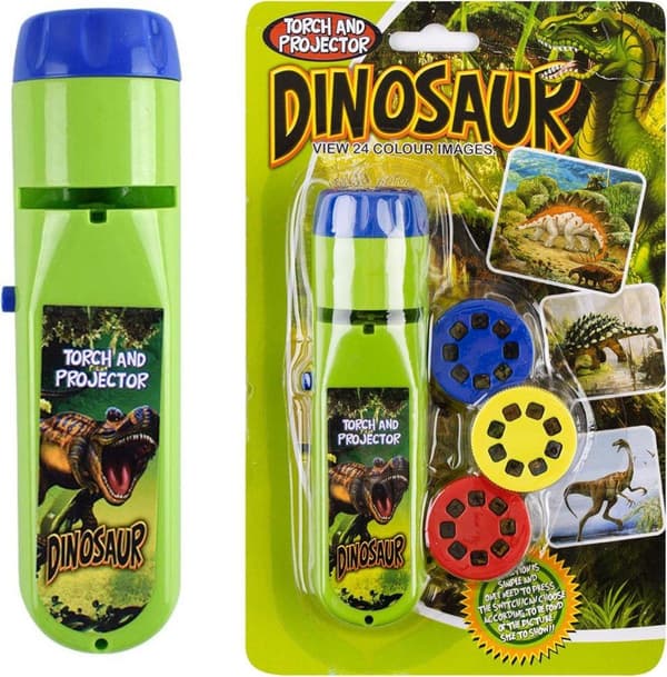 OBOSOE Dinosaur Projektor Lommelygte Med 3 Diske 24 Billeder, Legetøj Til Drenge Piger, Dinosaur Børn Lommelygte, Natlys Projektor, Gaver