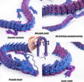 Miniatyrbillede 3 af 9: OBOSOE Surprise Dragon Egg med drage indeni, Mystery Dragon Egg, 3D-print Dragon Egg, Crystal Articulated Flexible Dragon.