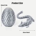 Miniatyrbillede 2 af 3: OBOSOE Surprise Dragon Egg med drage indeni, Mystery Dragon Egg, 3D-print Dragon Egg, Crystal Articulated Flexible Dragon.