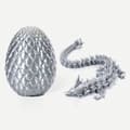 Miniatyrbillede 1 af 3: OBOSOE Surprise Dragon Egg med drage indeni, Mystery Dragon Egg, 3D-print Dragon Egg, Crystal Articulated Flexible Dragon.