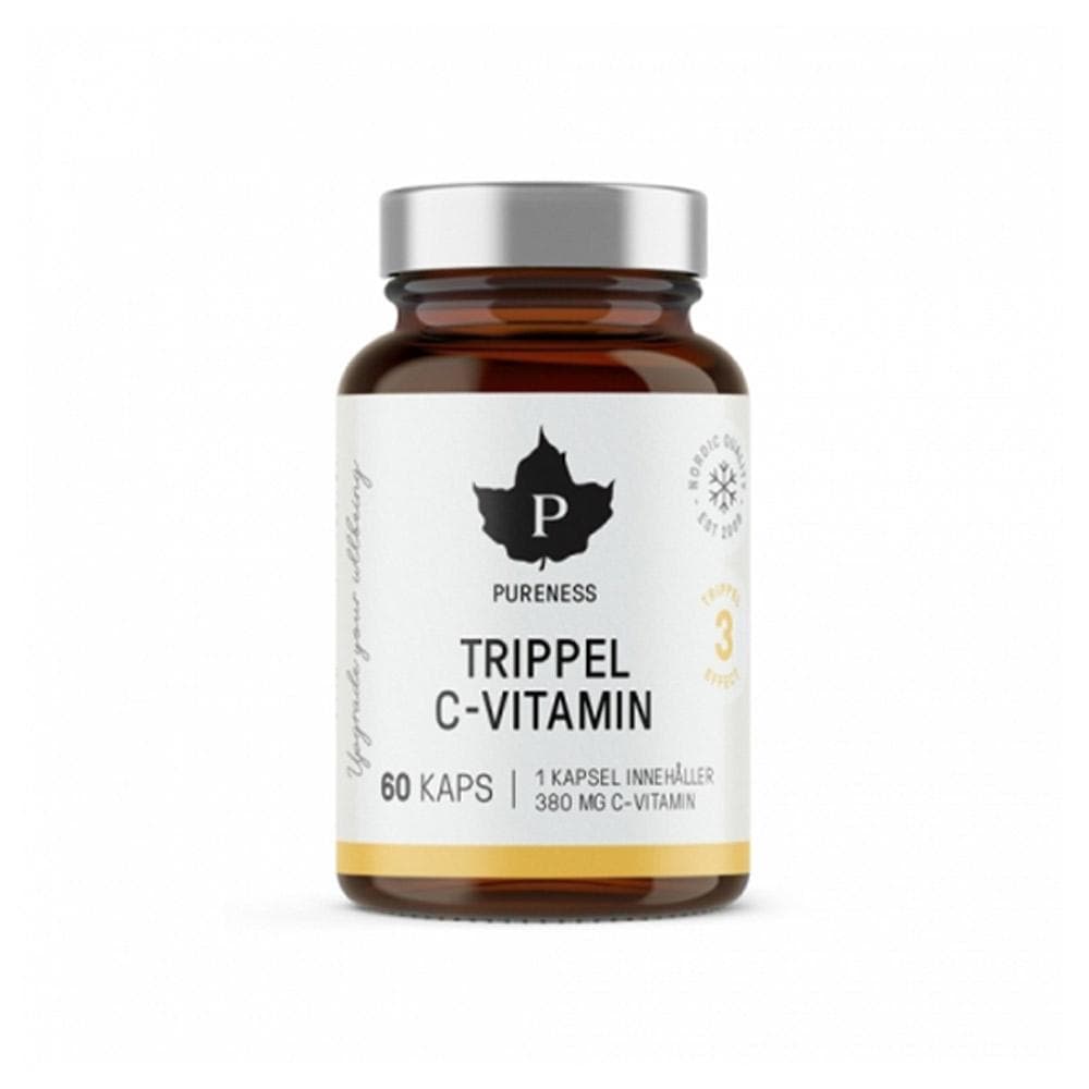 Pureness Trippel C-vitamin, 60 kapslar