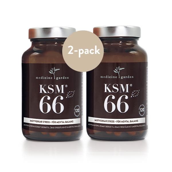 MedicineGarden KSM66 2-pack Ashwagandha, 120 kapslar
