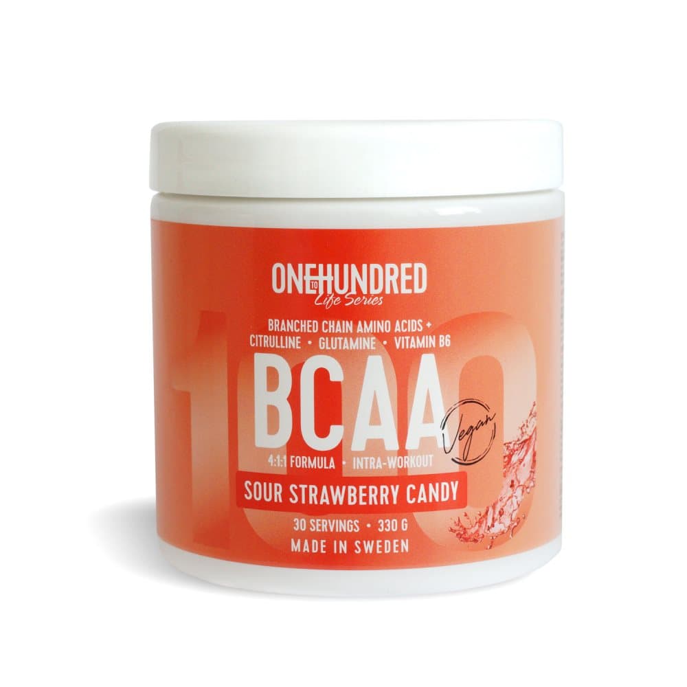 Onetohundred BCAA Sour Strawberry Candy 330 g