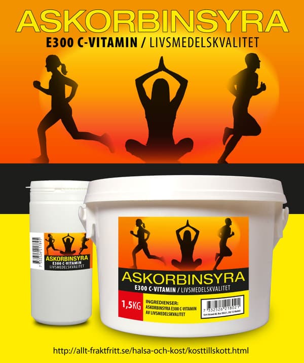 Askorbinsyra C vitamin 1500 g