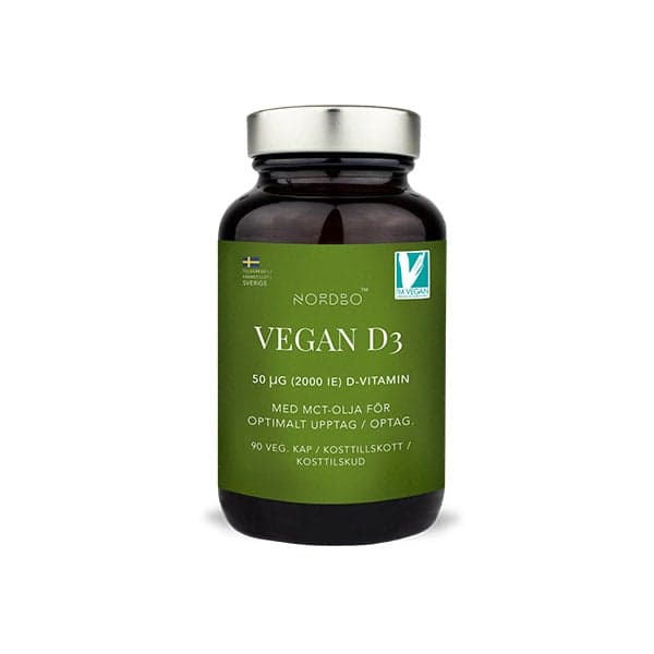 NORDBO Vegan D3, 90 kapslar