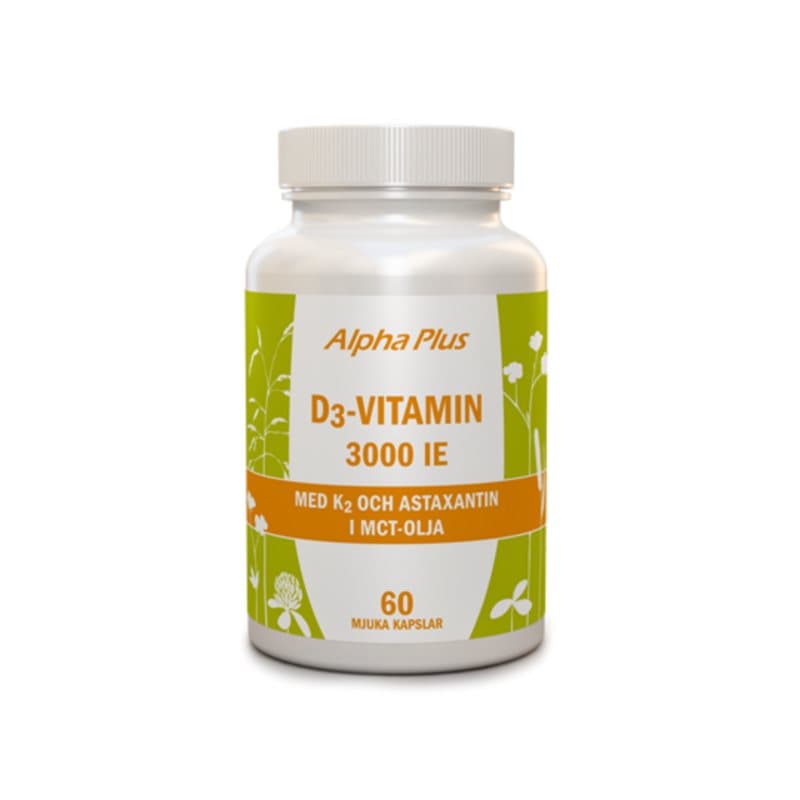 D3-vitamin 3000IE + K2 60k