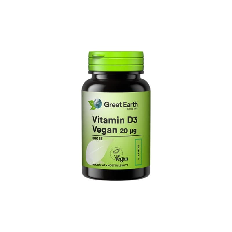 Vitamin D3 Vegan 20mcg 60k