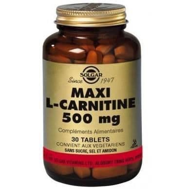 Solgar L-Carnitine 500mg 30 tabletter