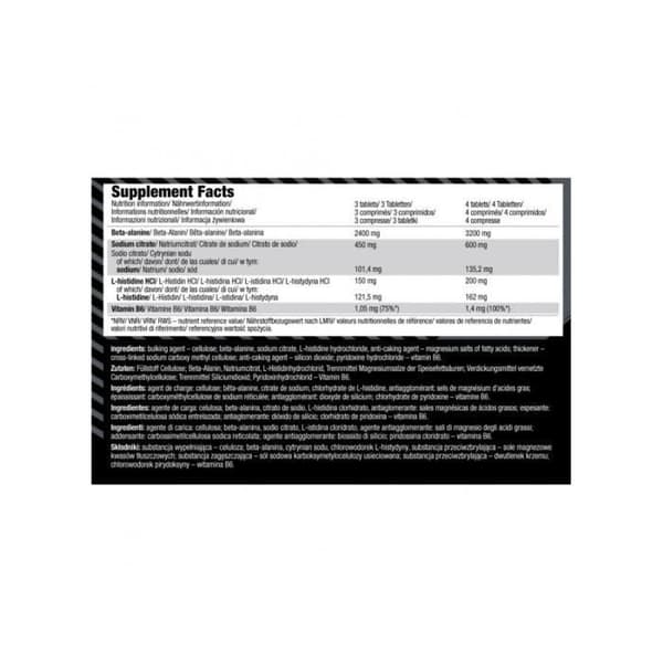 Beta-Alanine Olimp Sport Nutrition - Beta-Alanine Carno Rush - 80 tabletter