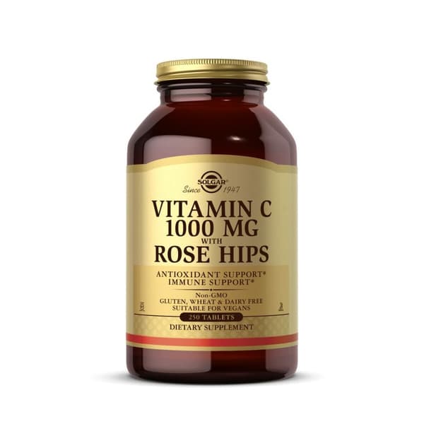 Nypon + Vitamin C Solgar   250 antal