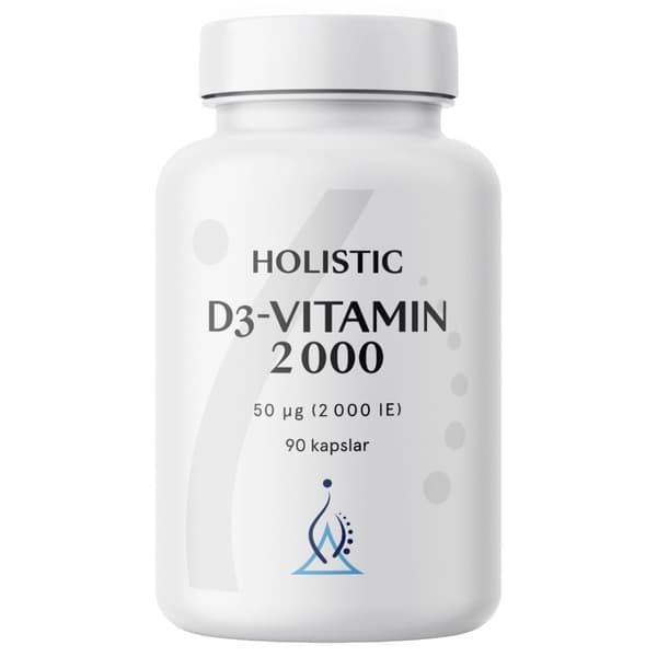 D3-Vitamin 2000 90 Kapslar Holistic