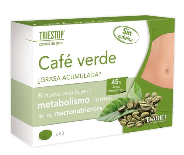 Eladiet Triestop Cafe Verde Sin Cafeina 60 Comp
