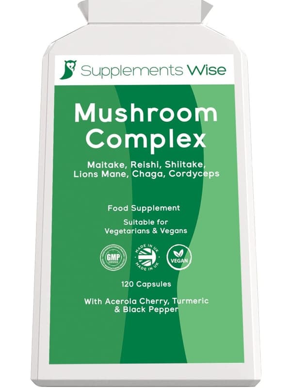 Mushroom Complex 120 Caps Lions Mane, Reishi ,Shitake, Chaga, Cordyceps Maitake