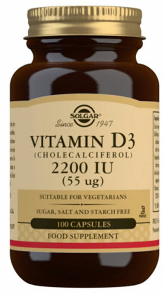Vitamin D3 (Cholecalciferol) Solgar   100 Units