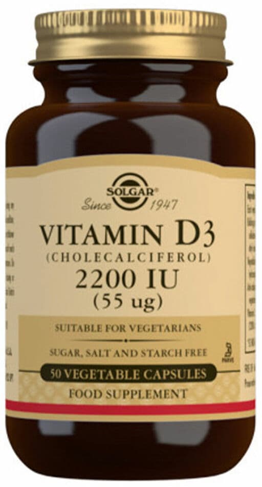 Vitamin D3 (Cholecalciferol) Solgar   50 Units
