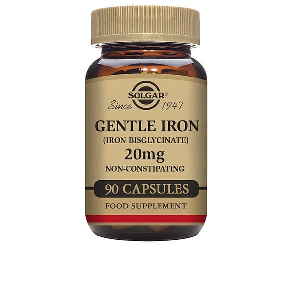 SOLGAR IRON GENTLETM Iron bisglycinate 90 vegetarian capsules