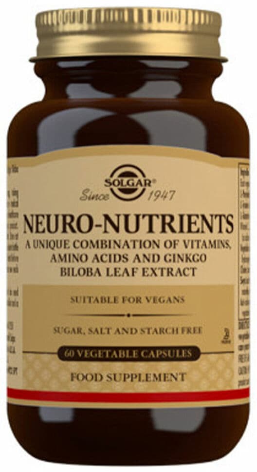 Neuro Nutrients Solgar   60 Units