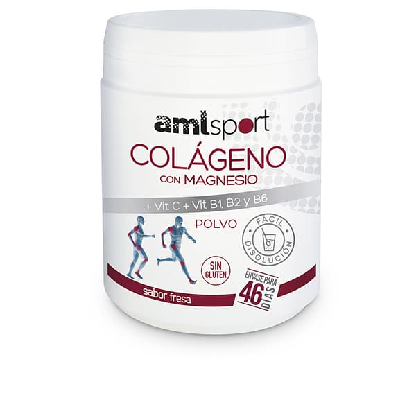 AMLSPORT COLLAGEN WITH MAGNESIUM + VIT.C + VIT.B1.B2.B6 Strawberry flavour pol