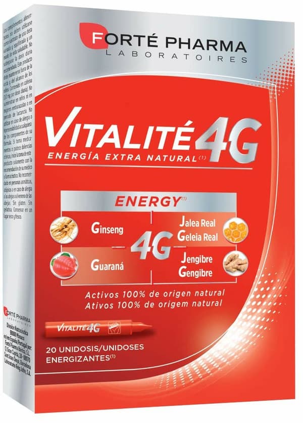 Food Supplement Forté Pharma VItalité 4G 20 Units
