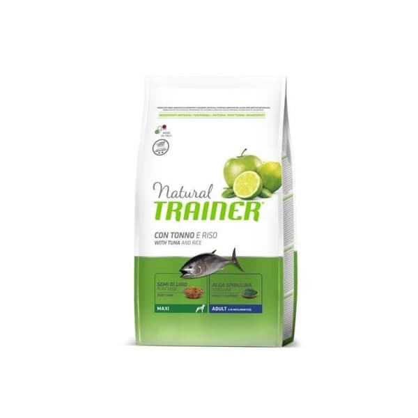 NATURLIG TRÄNARE Vuxen CANE MAXI TONNO E RISO 12 KG