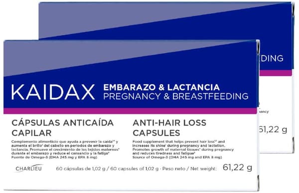 Kaidax capsules pregnancy & breastfeeding pack 2 x 60 capsules Topicrem
