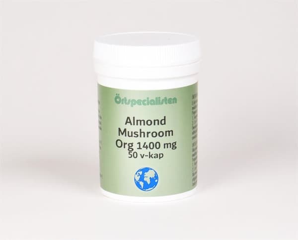 Örtspecialisten Almond Mushroom Org 1400 mg 50 cellulosakapslar