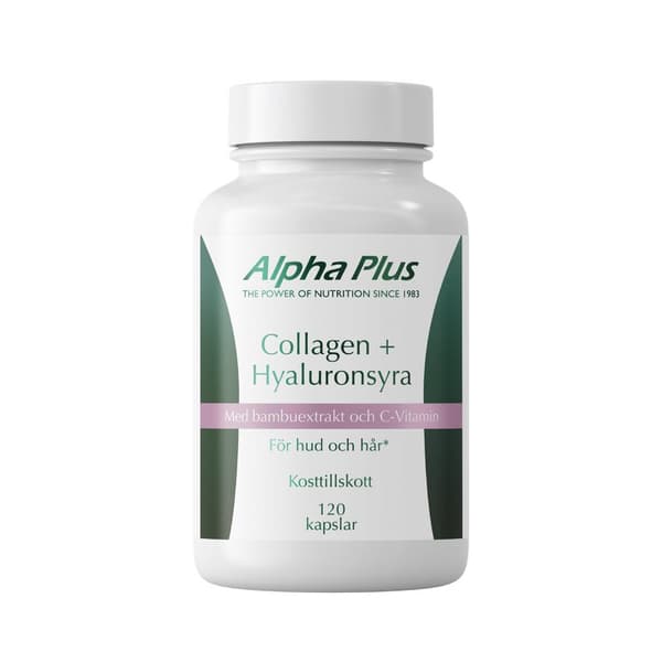 Collagen + Hyaluronsyra 120 kapslar Alpha Plus