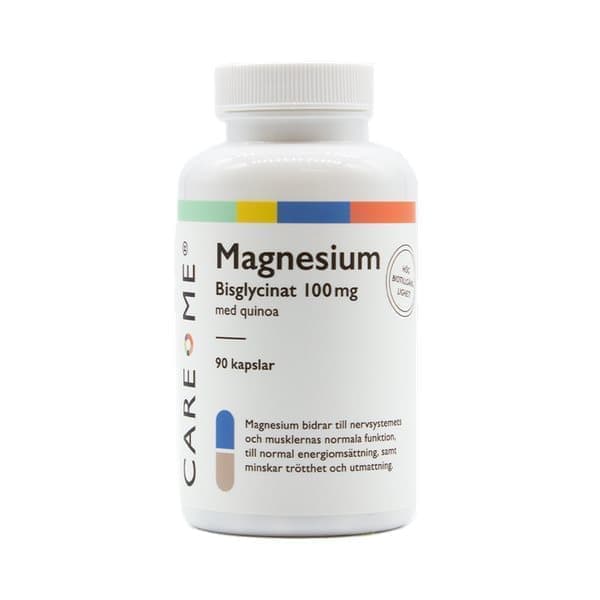 Magnesium Bisglycinat 100mg 90 kapslar CareMe