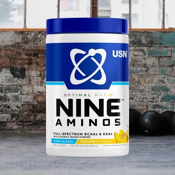Nio Aminos 330g Ananas USN Aminosyror - BCAA