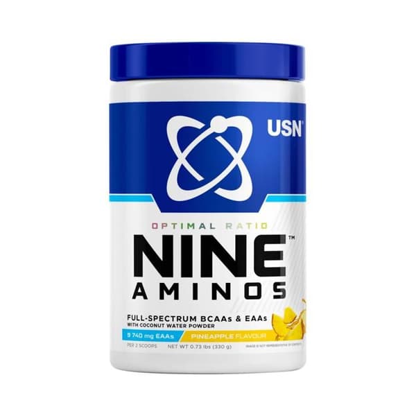 Nio Aminos 330g Ananas USN Aminosyror - BCAA