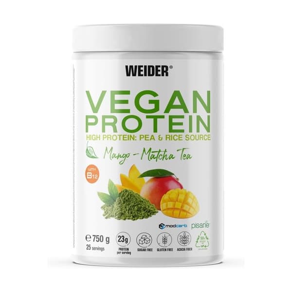 WEIDER - Vegansk Protein Mango Matcha 750 g pulver (Mango - Matcha)