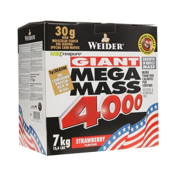 WEIDER MEGA MASS 4000 Jordgubb 7 kg