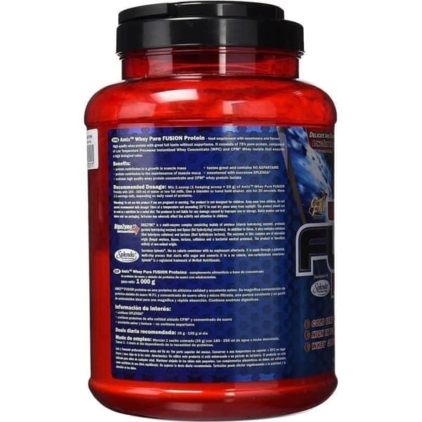 Amix Whey Pure Fusion 1 Kg - Isolerad Protein - Perfekt för en Snabb Återhämtning Smak Dubbelt Vit Choklad