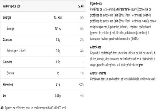 Koncentrerad vassle BioTech USA - 100 % ren vassle - Kokoschoklad 2270g