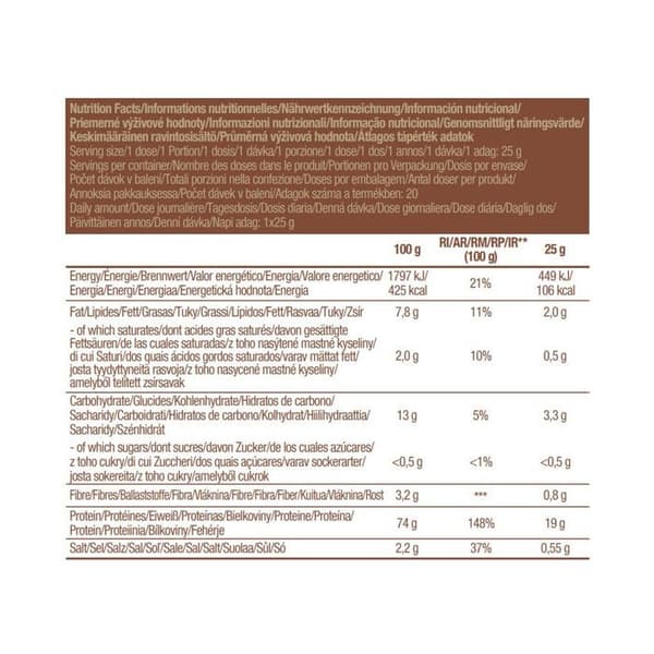 Vegetabiliska Proteiner - Biotech USA - Vegansk protein (500g) - Hasselnötssmak