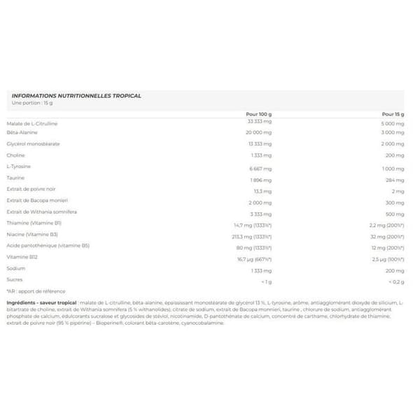 Pump före träning (225g) | PreWorkout|Berry|Nutrend