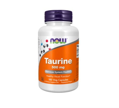 Taurine 500 mg 100 kapslar Now Foods