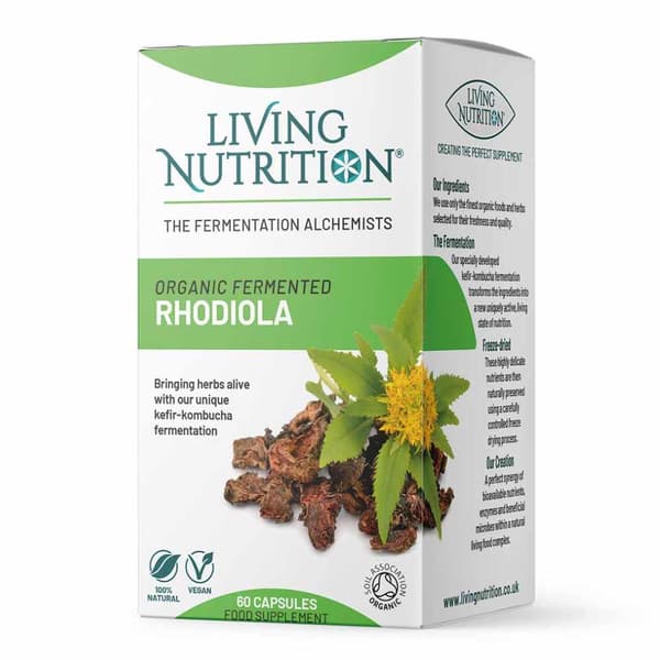 Organic Fermented Rhodiola 60 Kapslar Living Nutrition