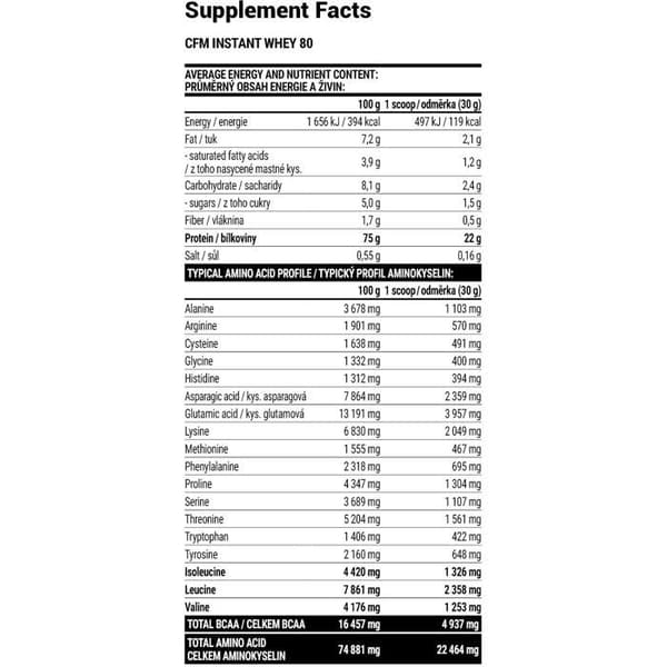 Extrifit CFM Instant Whey 80, 2270g, kokosmjölk