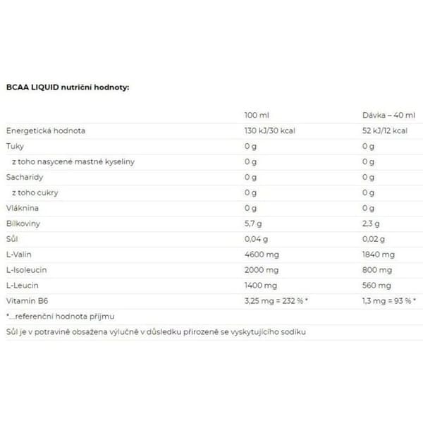Nutrend BCAA vätska, 1000 ml