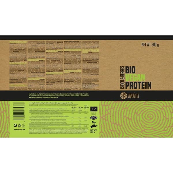 VanaVita Bio Vegansk Protein, choklad