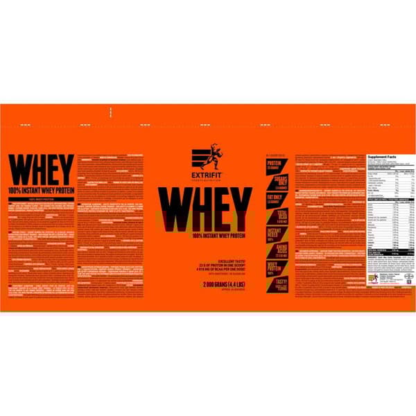 Extrifit 100% Vassleprotein 2 kg pistage