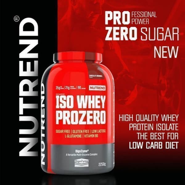Nutrend ISO Whey Prozero, 2250 g, chokladbrownies