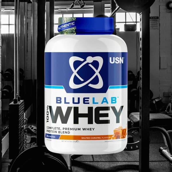 Blue Lab Whey 2000g Karamell Saltad USN Protein