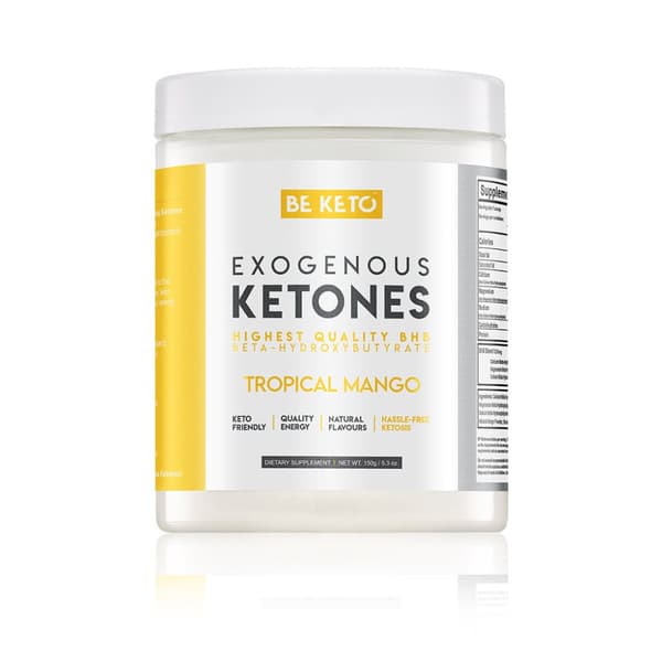 KETO Exogenous Ketones Tropical Mango 150g BeKeto