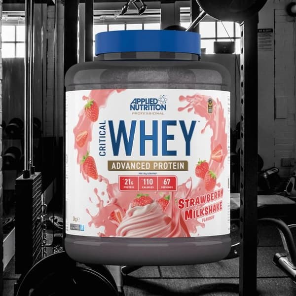Kritisk Whey 2000g Milkshake med jordgubbar Applied Nutrition Protein