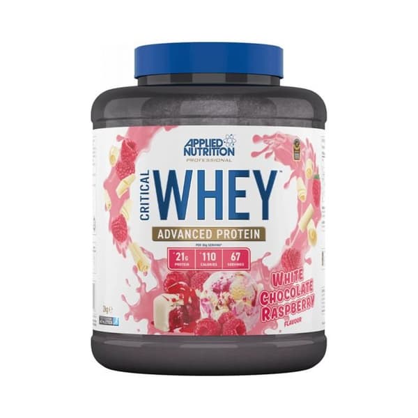 Kritisk Vassle 2000g Vit choklad med hallon Applied Nutrition Protein