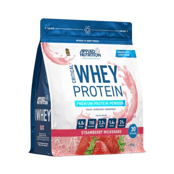 Critical Whey 900g Jordgubb Milkshake Applied Nutrition Protein