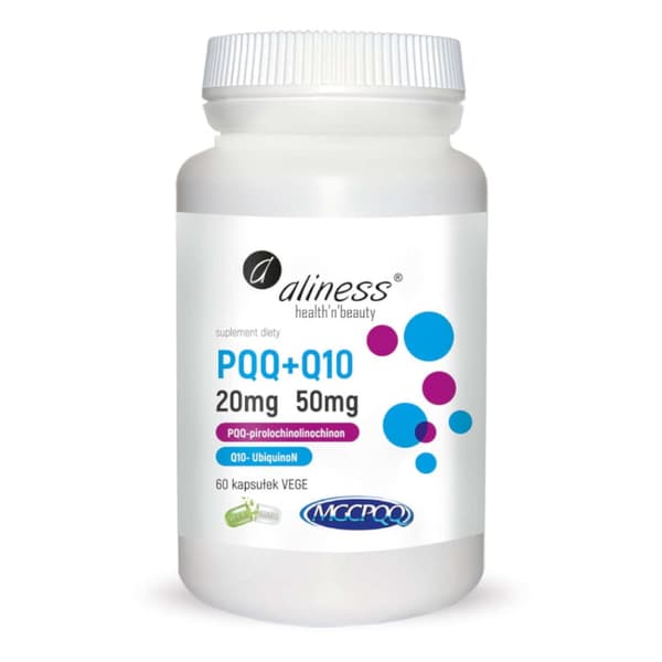PQQ MGCPQQ 20 mg + Q10 50 mg 60 kaps. - ALINESS
