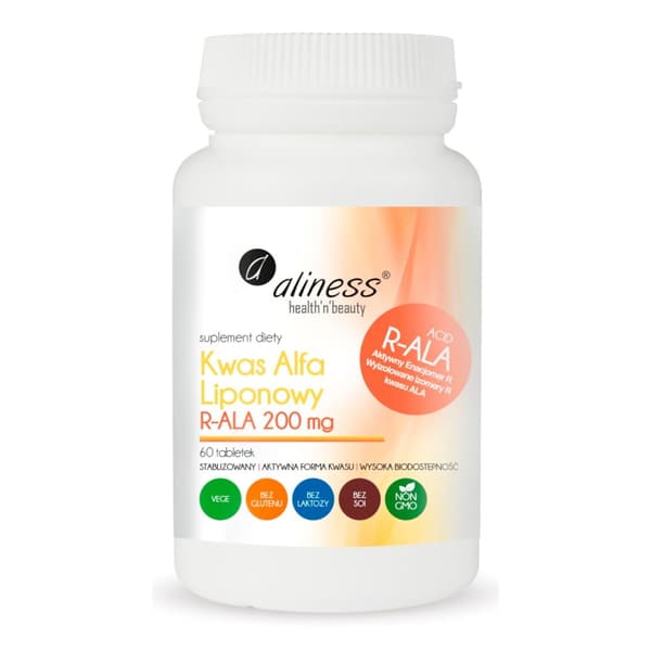 Alfa-liponsyre R-ALA 200 mg 60 tabletter
